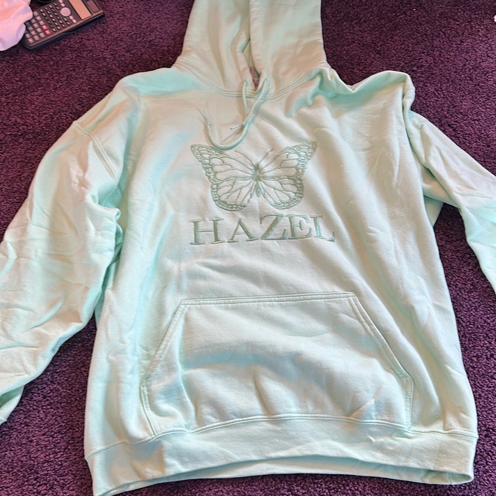 Mint green butterfly Hazel sweatshirt